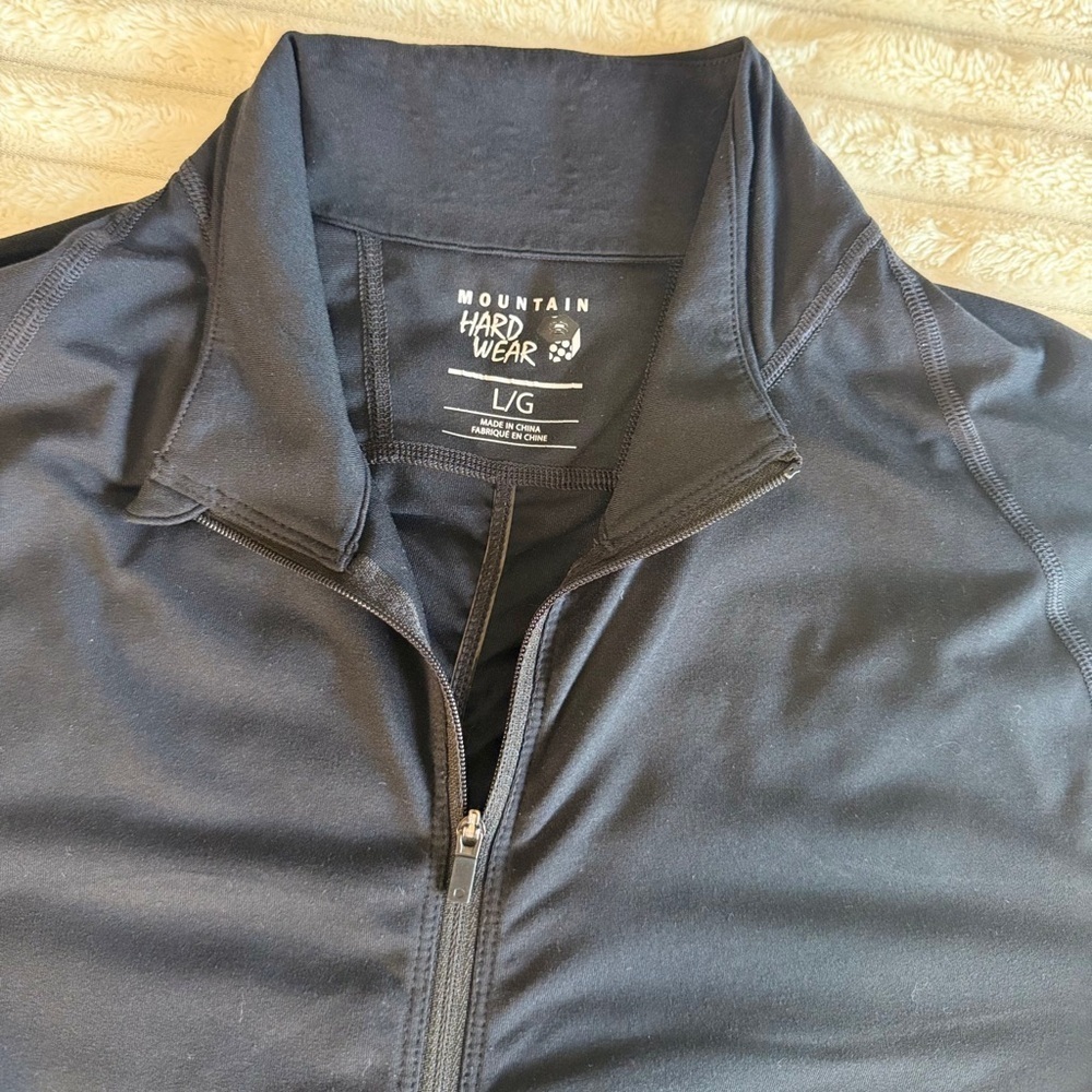 Mountain Hardwear Women's Large Lightweight Jacket Black Full Zip